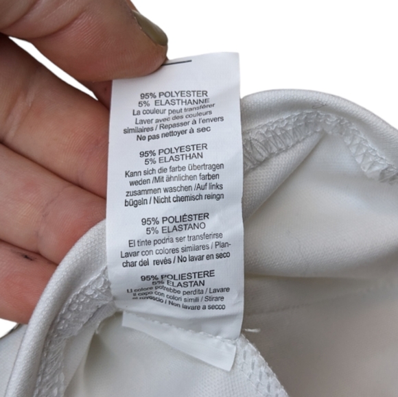 NWT PrettyLittleThing White Binding Balloon Sleeve Crop Top 🤍 Size 6 - Picture 13 of 15